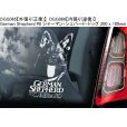 画像4: 【送料無料】カーステッカー【内張り/外張り】Dog on Board,G-【30種より選択/注文販売】ジャーマン・シェパード・ドッグ (4)