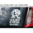 画像14: 【送料無料】カーステッカー【内張り/外張り】Dog on Board,G-【30種より選択/注文販売】グリフォン・ブリュッセル,ブリュッセル・グリフォン,グリフォン・ブリュッセロワ,グリフォン・ブリュッセル・ベルゲ,グレート・デーン,ガルゴ・エスパニョール,スパニッシュ・グレイハウンド,ゴールデン・ドゥードル,ゴールデンドゥードル,ゴールデン・レトリバー,ゴールデンレトリバー (14)