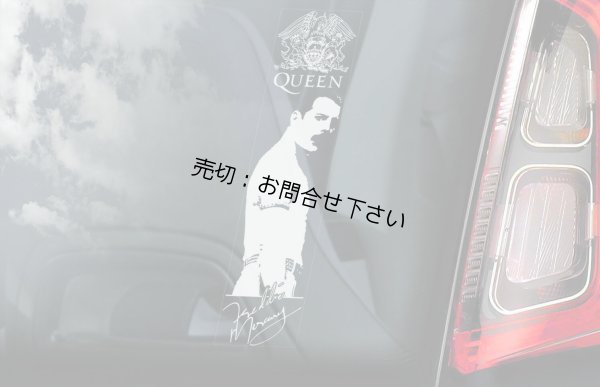 画像2: ◆クイーン (6) フレディ・マーキュリー◆外張り カーステッカー 220×50mm 外貼り カー ステッカー ウインドウ シール Rockバンド■クィーン フレディ マーキュリー フレディー Queen