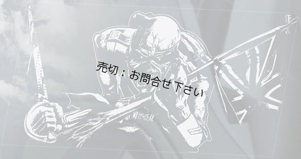 画像1: 【送料無料／在庫あり かっこいい おしゃれ ステッカー ご購入後スグ発送】カーステッカー シール【外張り(外貼り)】185×100mm■アイアンメイデン/アイアン・メイデン/トゥルーパー/#6