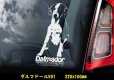 画像3: 【 ダルマドール / ラブメシアン 】スモークウインドウ に映える ホワイト 印字 カーステッカー【図柄バリエーション】【外張り 内張り ブラック印字】　ラブラドール ダルメシアン Cross Breed  ミックス ミックス犬 大型犬 Dalmador 【送料無料】【お取り寄せ】 === 犬 わんちゃん 愛犬 ペット の カー・ステッカー スモーク ・ウインドウ に映える 白色印字 カー ステッカー Dog on Board ダルメシアン ラブラドール・レトリーバ Mix ブラック印字は 白いボディに