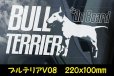 画像20: 【 ブルテリア ボストンテリア 】 スモークウインドウ に映える ホワイト 印字 カーステッカー 【図柄バリエーション】【外張り 内張り ブラック印字】 中型犬 大型犬 イギリス Bull Terrier / ミニチュアブルテリア 小型犬 【送料無料】【お取り寄せ】 マスティフ === ボストン・テリア 小型犬 アメリカ Boston Terrier ブルドッグ ブリー 犬 わんちゃん 愛犬 カー・ステッカー 外貼り 内貼り ウインドウ 白色印字 黒色印字 / ブラック印字は 白いボディに