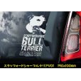 画像3: 【 スタッフォードシャーブルテリア 】 スモークウインドウ に映える ホワイト 印字 カーステッカー 【図柄バリエーション】【外張り 内張り ブラック印字】 スタッフォードシャー・ブルテリア 中型犬 イギリス Staffordshire Bull Terrier 【送料無料】【お取り寄せ】 === Staffie Staffy ピット・ドッグ スタッフォードシャー・ブル・テリア パッチド・ブル スタッフィー ブルドッグ ブル ブリー 愛犬 カー・ステッカー 外貼り 内貼り 白色印字 黒色印字 / ブラック印字は 白いボディに (3)