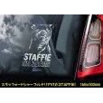 画像12: 【 スタッフォードシャーブルテリア 】 スモークウインドウ に映える ホワイト 印字 カーステッカー 【図柄バリエーション】【外張り 内張り ブラック印字】 スタッフォードシャー・ブルテリア 中型犬 イギリス Staffordshire Bull Terrier 【送料無料】【お取り寄せ】 === Staffie Staffy ピット・ドッグ スタッフォードシャー・ブル・テリア パッチド・ブル スタッフィー ブルドッグ ブル ブリー 愛犬 カー・ステッカー 外貼り 内貼り 白色印字 黒色印字 / ブラック印字は 白いボディに (12)