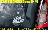 画像: 【送料無料】カーステッカー【内張り/外張り】Dog on Board,O-【注文販売】 オールド・ジャーマン・シェパード・ドッグ,オールド・イングリッシュ・シープドッグ,オールド,ボブテイル,オールディ・イングリッシュ・ブルドッグ,オールド・イングリッシュ・ブルドッグ,オビディエンス・ドッグ,オビディエンス・トレーニング,服従訓練,ジャーマン・シェパード・ドッグ,GSD