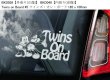 画像6: 【送料無料】カーステッカー,BKD0002【内張り/外張り】Twins,Twins on Board,PRECIOUS CARGO ON BOARD,Warning, Grandparent Driving!,Bambino On Board,Child On Board,Kids On Board,Cheeky Monkey On Board,Cheeky Monkey,Mickey Mouse,Minnie Mouse,Super Mario Bros.Sesame Street,Winnie-the-Pooh,ミッキーマウス,ミニーマウス,ミッキー,ミニー,マリオ,スーパーマリオ,セサミ・ストリート,くまのプーさん,プーさん,ツインズ,ツインズ・オン・ボード,プレシャス・カーゴ・オン・ボード,ワーニング・グランドペアレント・ドライビング,バンビーノ・オン・ボード,チャイルド・オン・ボード,チーキー・モンキー 【注文販売】