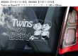 画像2: 【送料無料】カーステッカー,BKD0002【内張り/外張り】Twins,Twins on Board,PRECIOUS CARGO ON BOARD,Warning, Grandparent Driving!,Bambino On Board,Child On Board,Kids On Board,Cheeky Monkey On Board,Cheeky Monkey,Mickey Mouse,Minnie Mouse,Super Mario Bros.Sesame Street,Winnie-the-Pooh,ミッキーマウス,ミニーマウス,ミッキー,ミニー,マリオ,スーパーマリオ,セサミ・ストリート,くまのプーさん,プーさん,ツインズ,ツインズ・オン・ボード,プレシャス・カーゴ・オン・ボード,ワーニング・グランドペアレント・ドライビング,バンビーノ・オン・ボード,チャイルド・オン・ボード,チーキー・モンキー 【注文販売】