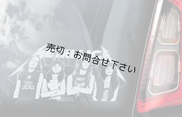 画像2: 【送料無料／在庫あり かっこいい おしゃれ ステッカー ご購入後スグ発送】カーステッカー シール【外張り(外貼り)】160×100mm■メタリカ,#4/Metallica