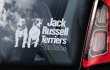 画像2: 【送料無料／在庫あり かっこいい おしゃれ ステッカー ご購入後スグ発送】カーステッカー シール【外張り(外貼り)】170×100mm■ジャックラッセルテリア (6)/ジャック・ラッセル・テリア/Jack Russell Terrier