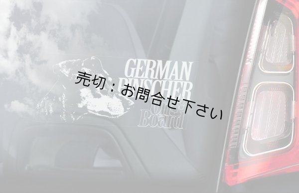 画像2: 【送料無料／在庫あり かっこいい おしゃれ ステッカー ご購入後スグ発送】カーステッカー シール【外張り(外貼り)】220×100mm■ジャーマン・ピンシャー,ドイチャー・ピンシャー,ピンシャー,Pinscher,#1