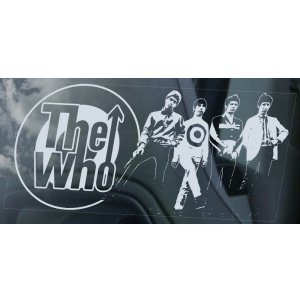 画像: ◆ザ・フー (2)◆カーステッカー 215×100mm 外貼り カー ステッカー ウインドウ シール Rockバンド■The Who ザフー ザ フー ロジャー・ダルトリー ジョン・エントウィッスル キース・ムーン ピート・タウンゼント ケニー・ ジョーンズ