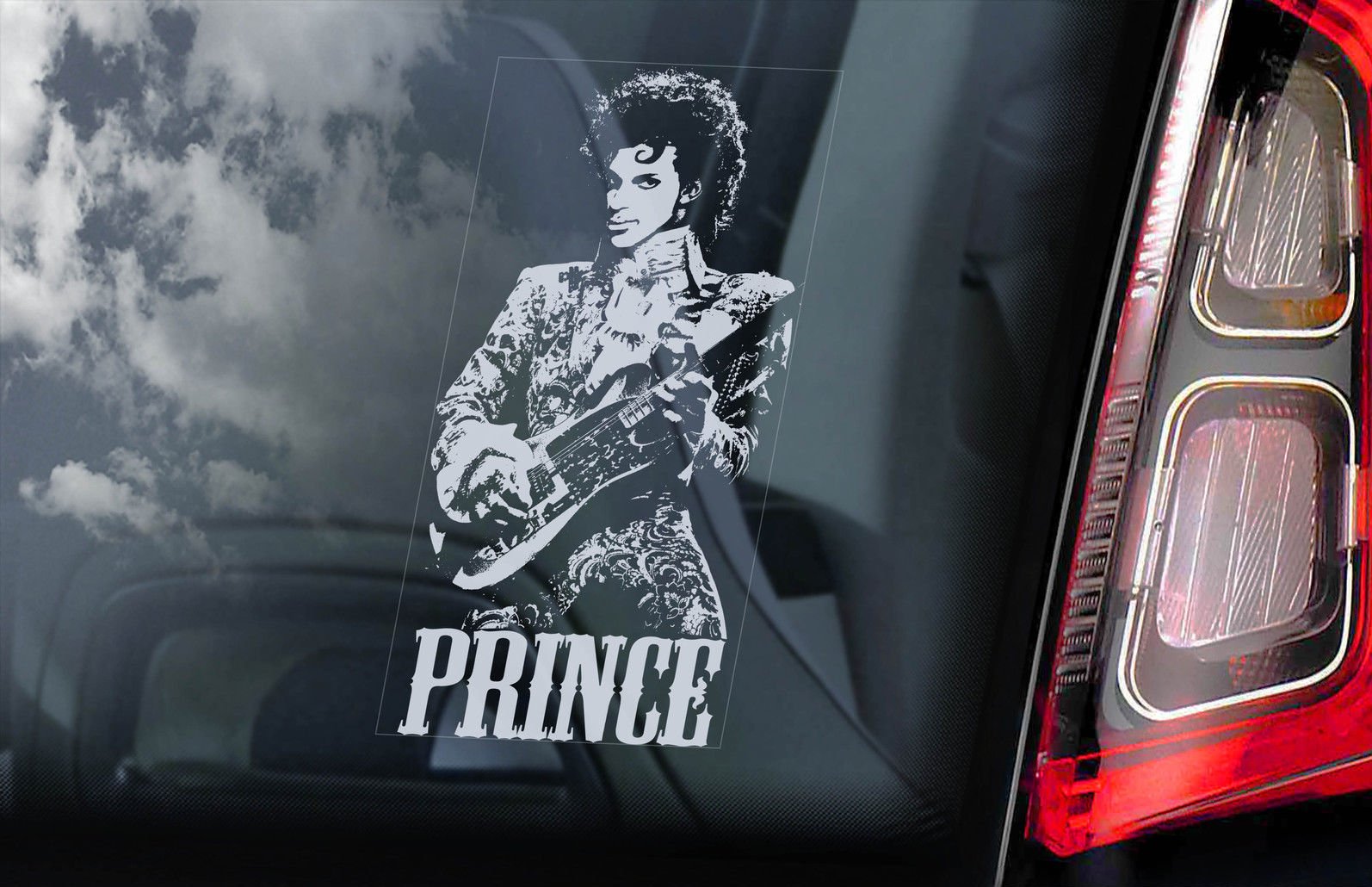 画像2: ◆プリンス (1)◆カーステッカー 195×100mm 外貼り カー ステッカー ウインドウ シール Rockバンド■Prince